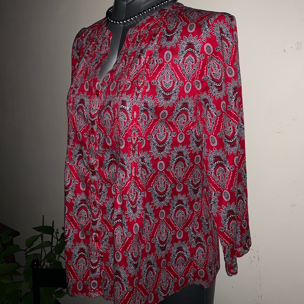 Talbots 3/4 sleeve, button down. - Picture 5 of 7